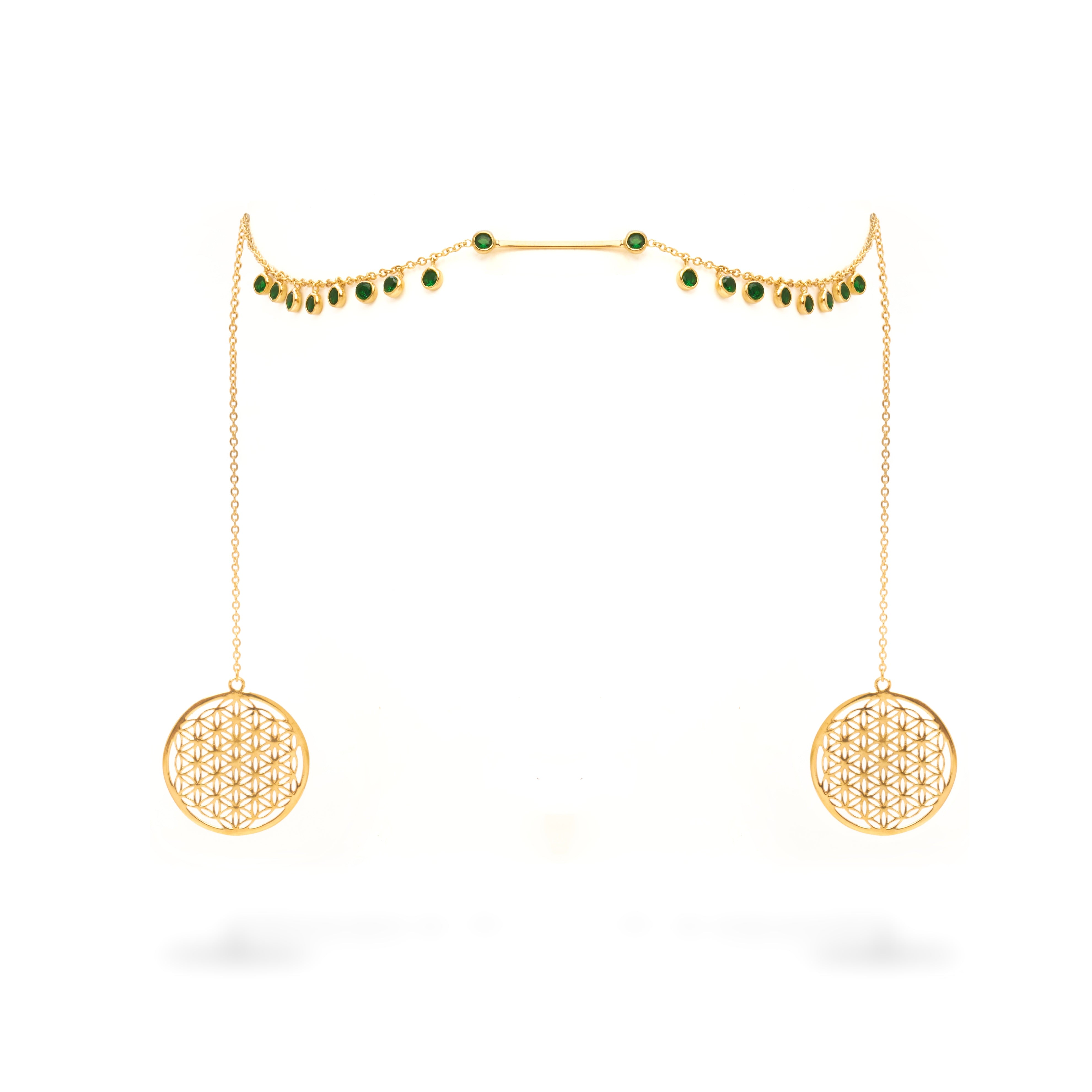 Flower of Life Sacred Symbol Face Chain